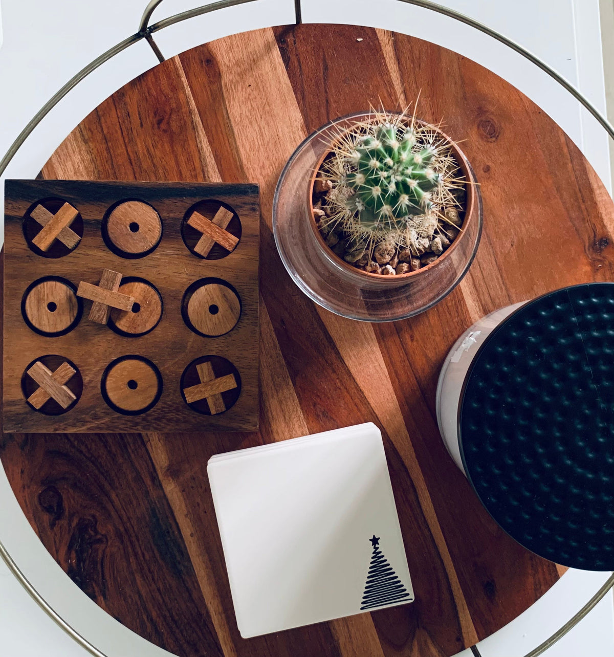Christmas Tree Absorbent Stone Coasters | Minimalist Holiday Decor