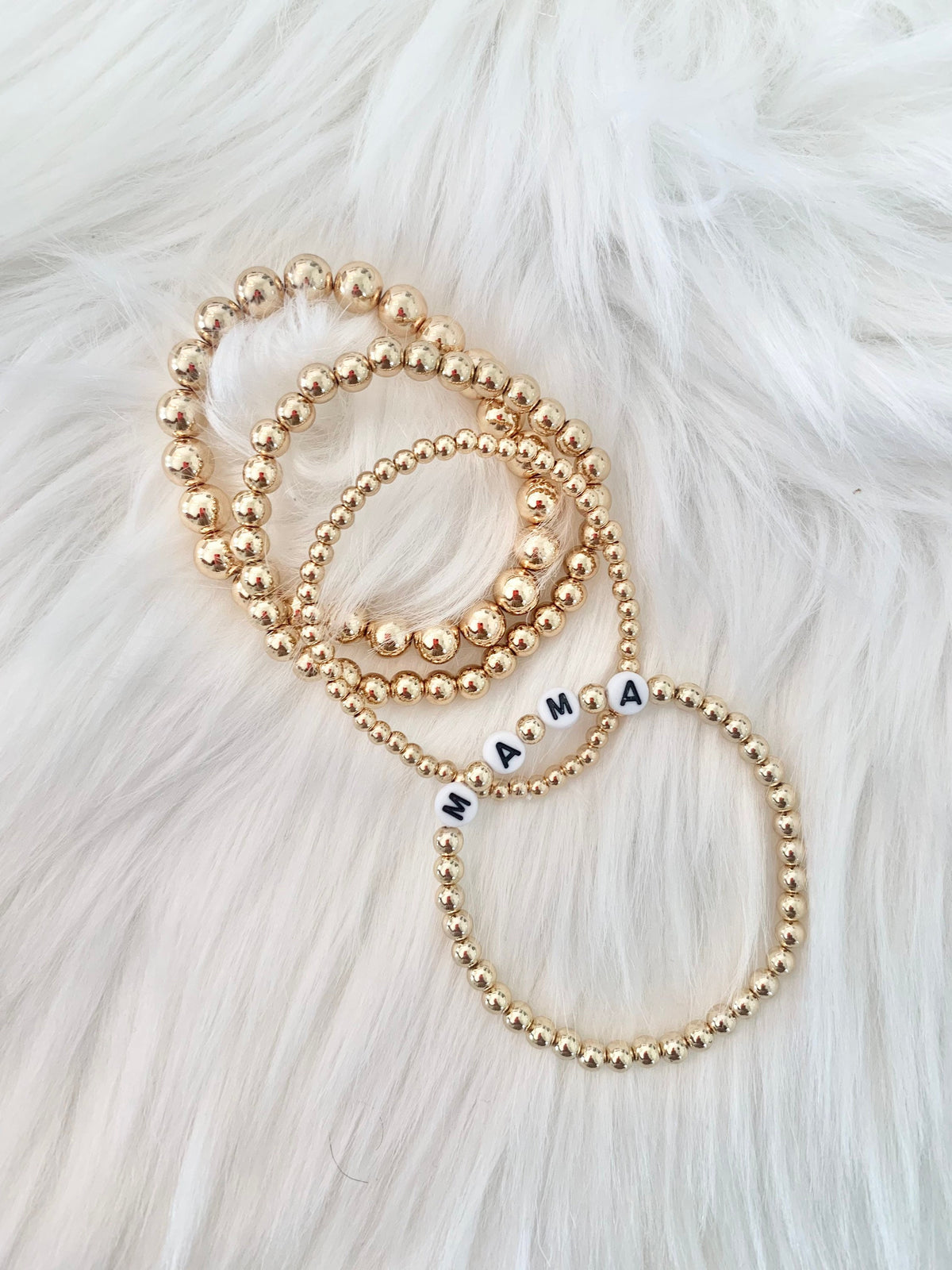 Mama Beaded Bracelet Set