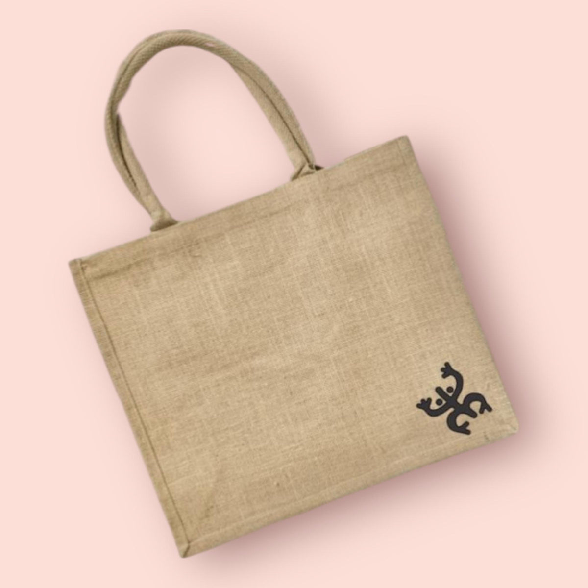 Taino Puerto Rico Burlap Tote Bag: Eco-Friendly Beach Carryall