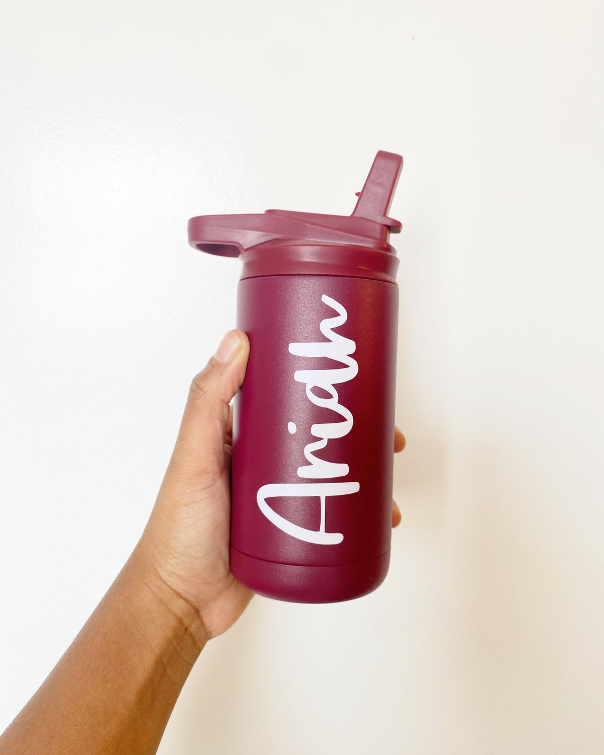 Personalized Kid's Stainless Steel Water Bottle: 12oz Engraved Tumbler