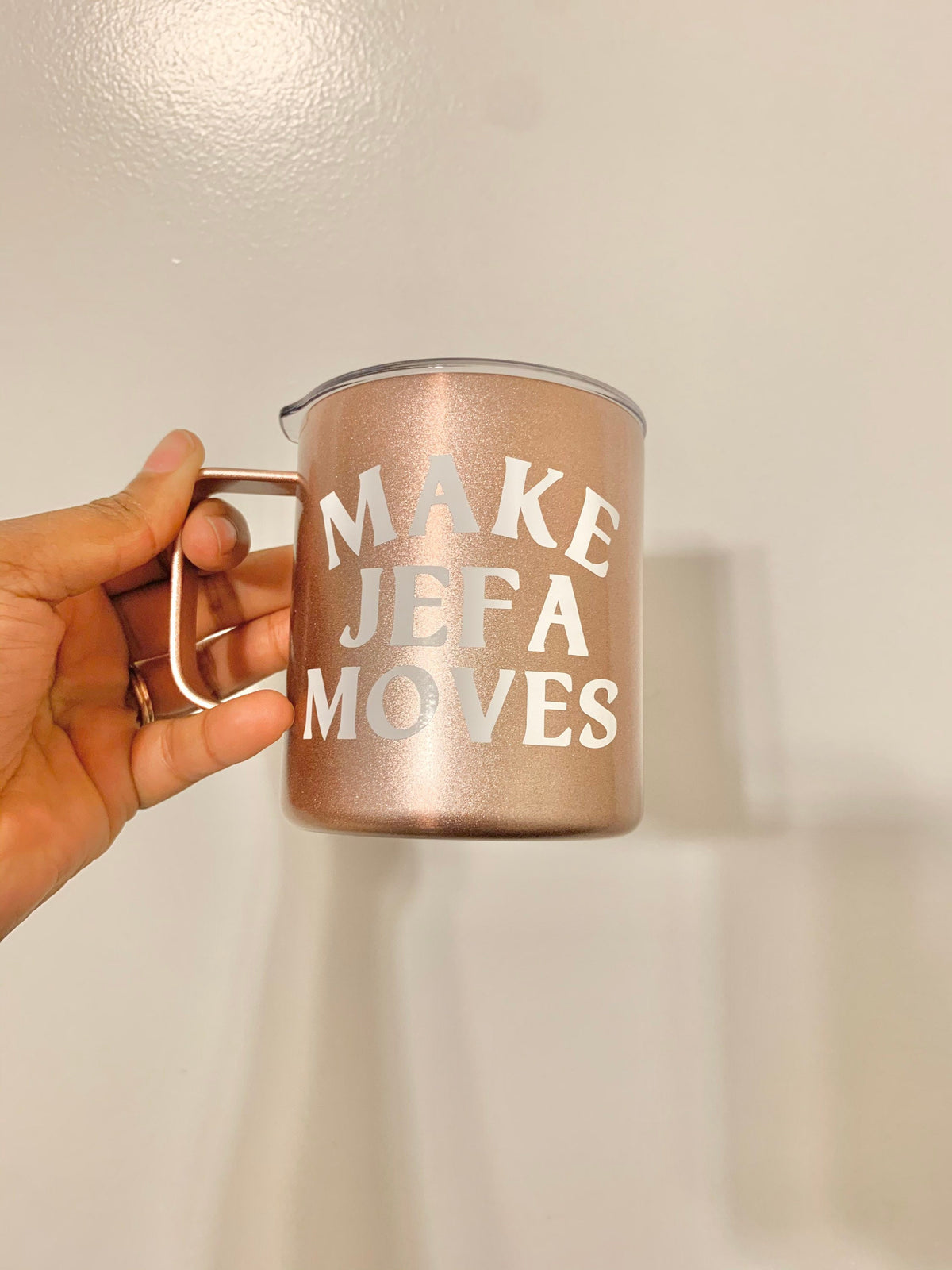 Make Jefa Moves Insulated Mug | Coffee Mug | Great Idea for Birthday Gift | Boss Babe | Women Empowerment| Mother's Day Gift