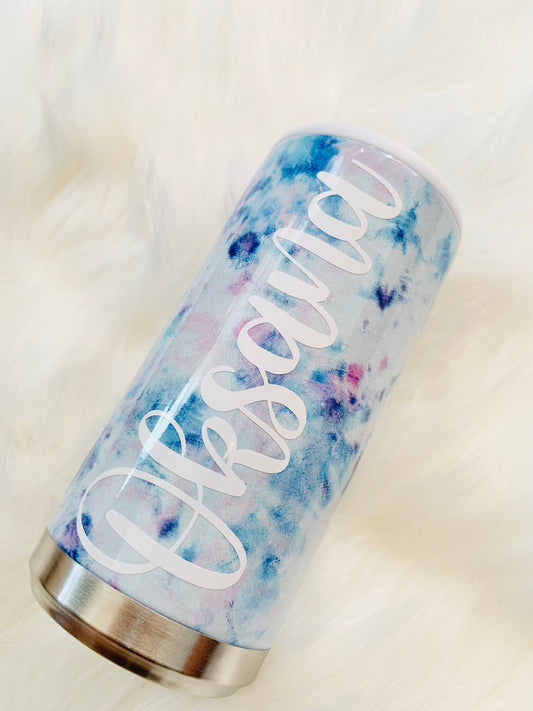 Personalized Skinny Can Cooler: Insulated Stainless Steel Beverage Holder