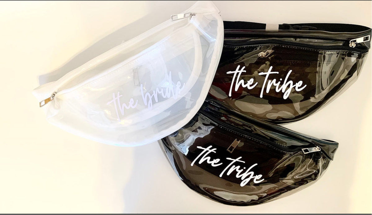 Personalized Clear Fanny Pack: Bachelorette Party Belt Bag