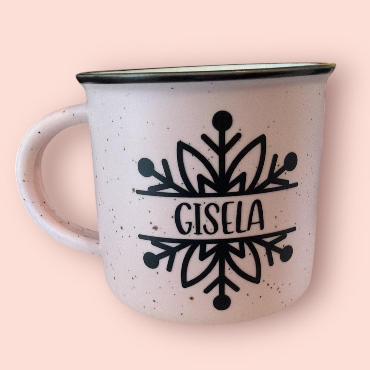 Personalized Snowflake Mug | Custom Name Winter Coffee Cup | Holiday Hot Cocoa Gift