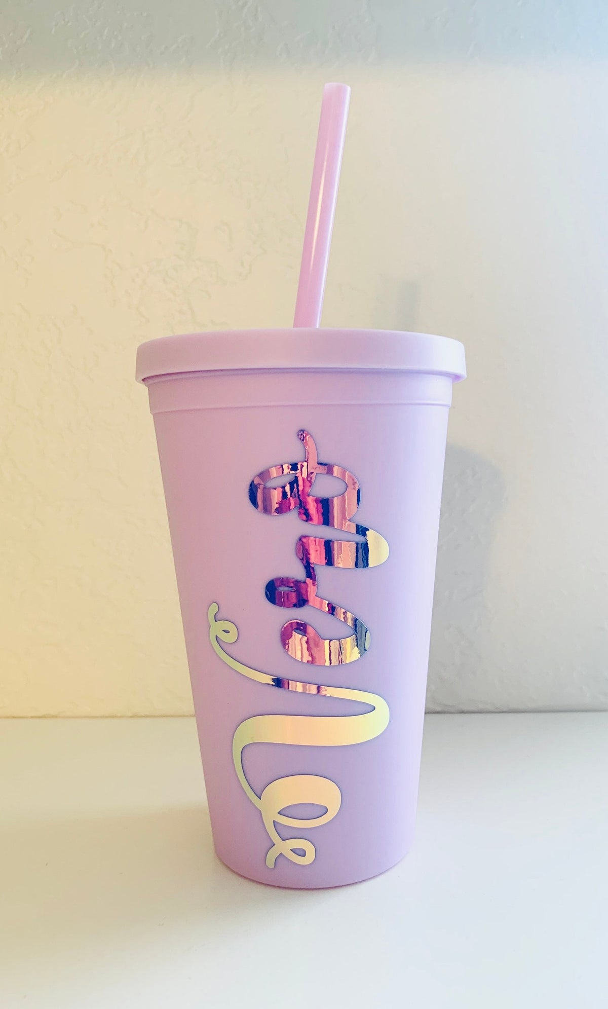 Personalized 16oz Acrylic Tumbler: Pastel Colors, Gift Box