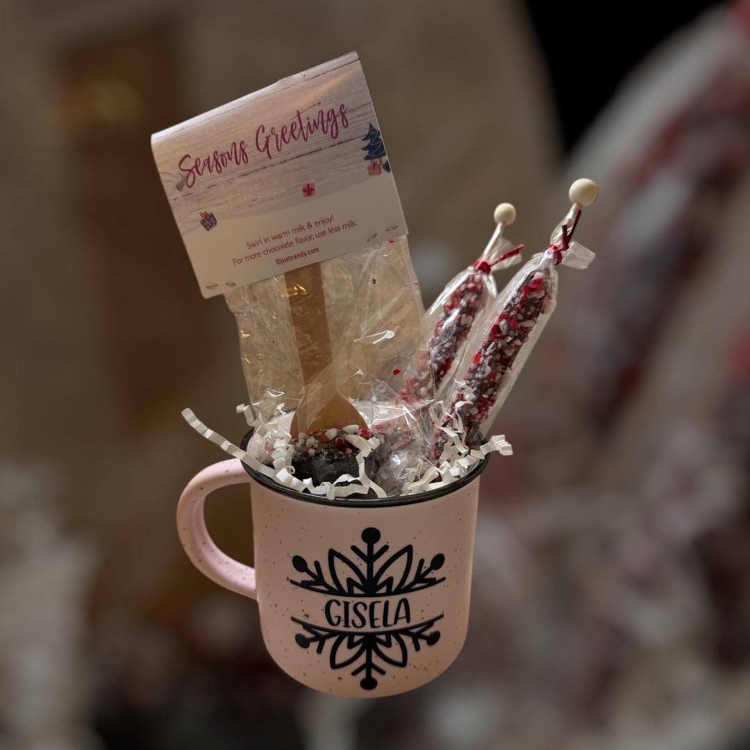 Personalized Snowflake Mug | Custom Name Winter Coffee Cup | Holiday Hot Cocoa Gift