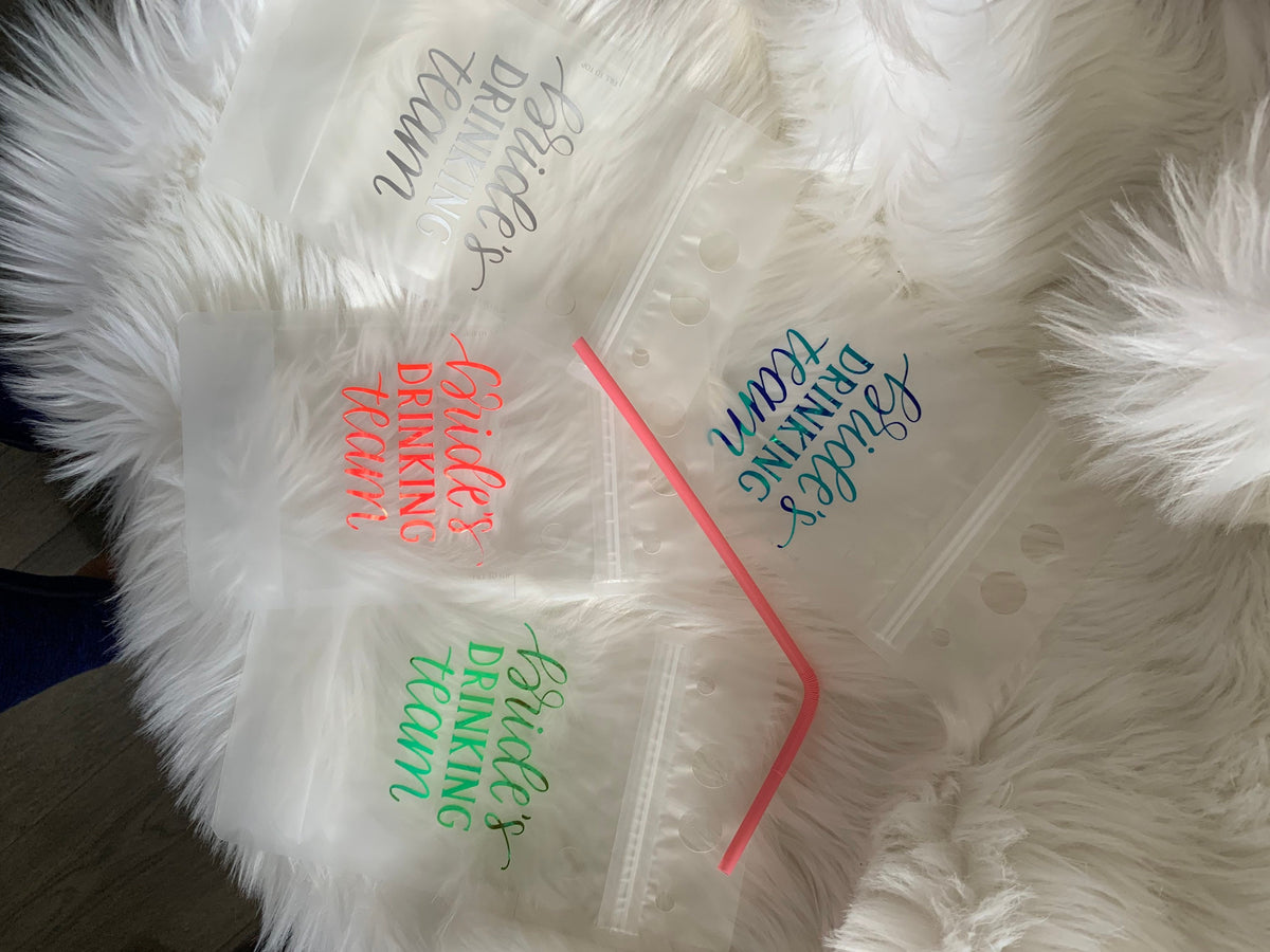 Bachelorette Party Reusable Drink Pouch: Girls Trip Barware