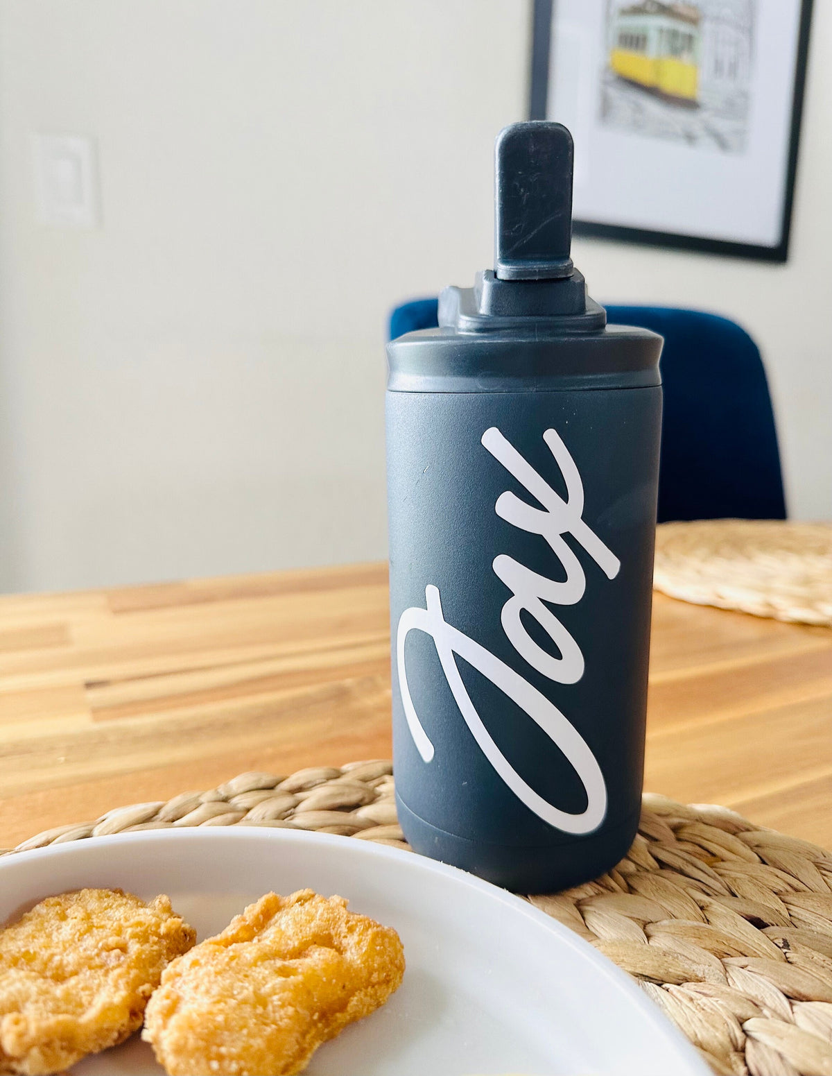 Personalized Kid's Stainless Steel Water Bottle: 12oz Engraved Tumbler