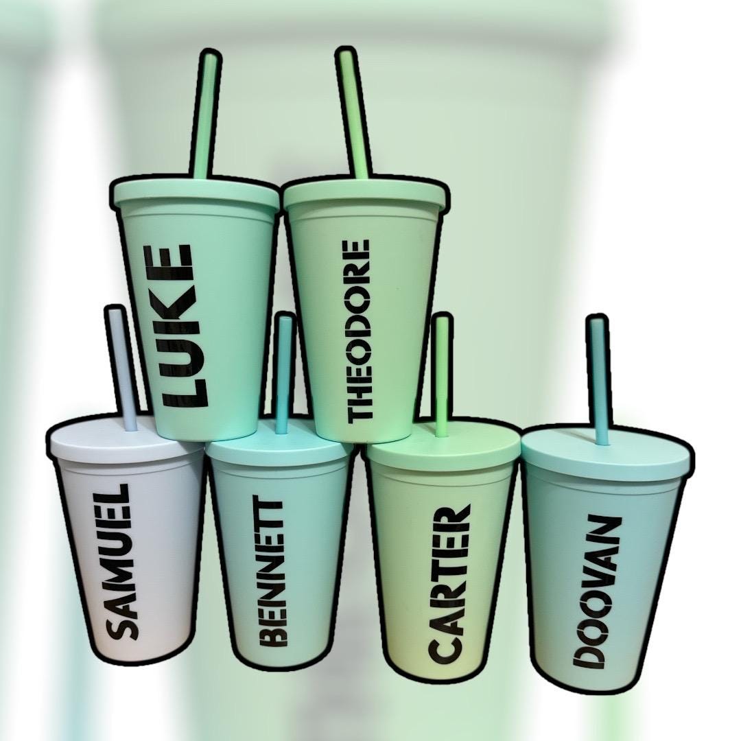 Personalized Tumbler 16oz | Matte Acrylic Tumbler, Gift for Friend