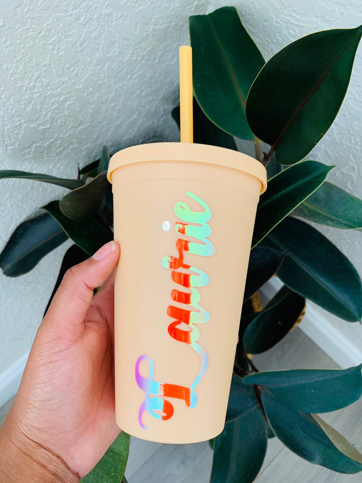 Personalized 16oz Acrylic Tumbler: Pastel Colors, Gift Box