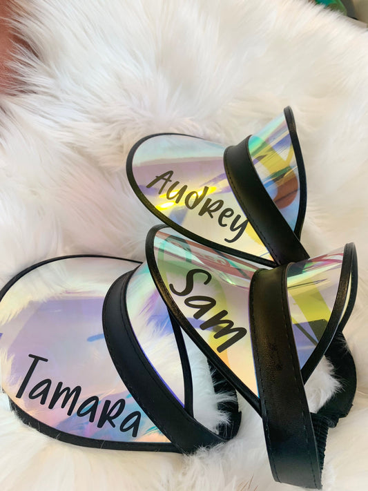 Bachelorette Party Visors: Retro Beach Sun Visors, Personalized Gifts