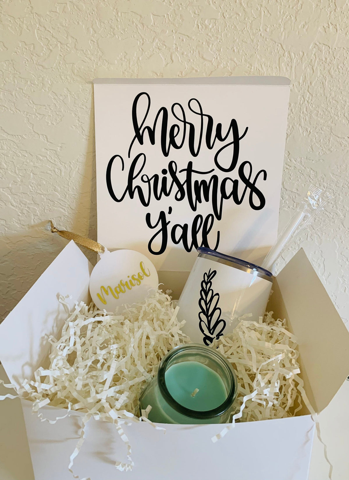 Merry Christmas Gift Box  | Happy Holidays  Insulated Wine Tumbler Gift | Gift Ideas for Christmas