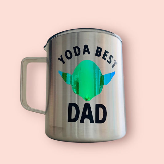 Yoda Best Dad Tumbler | Stainless Steel Insulated Coffee Mug
