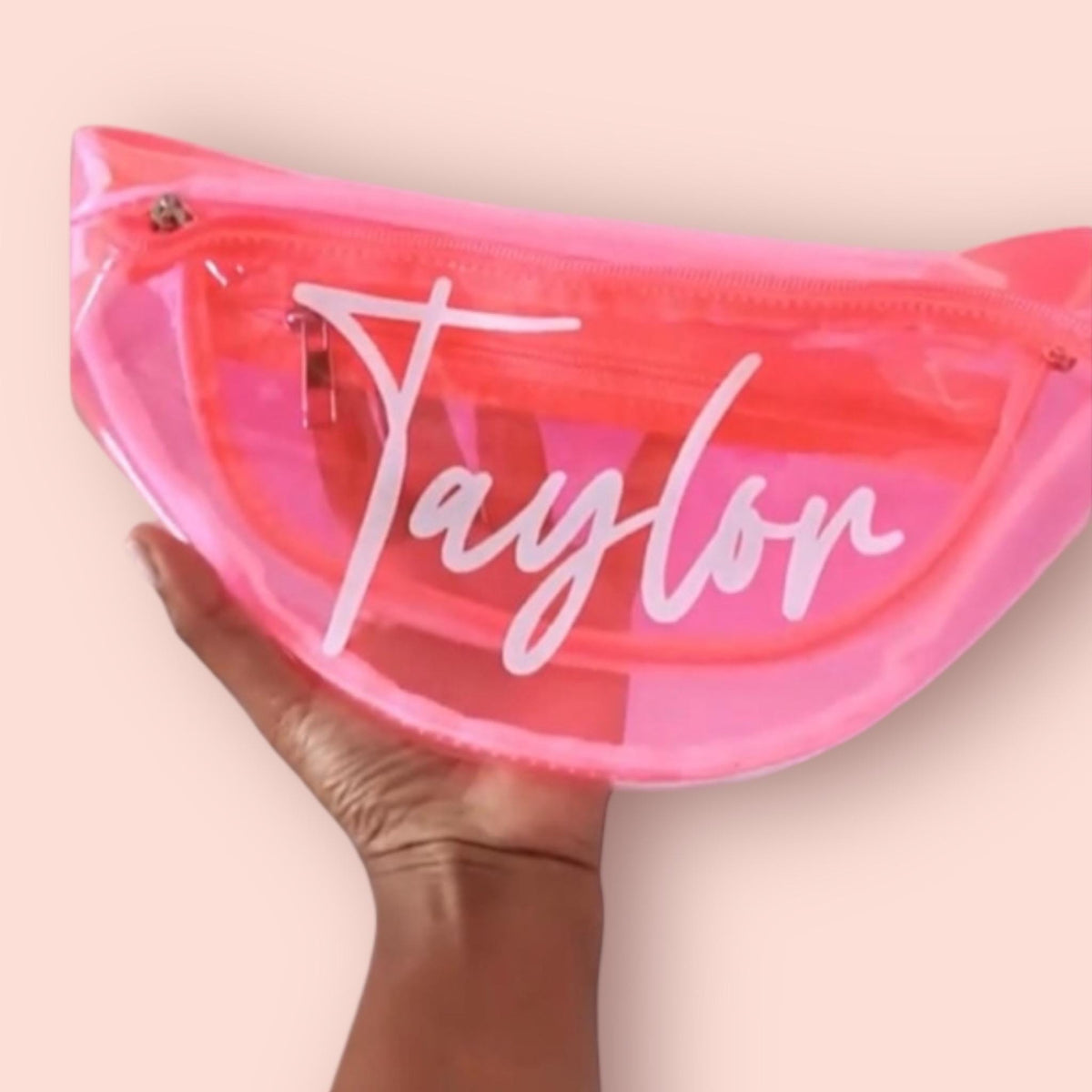 Personalized Iridescent Fanny Pack: Bachelorette Party Accessory