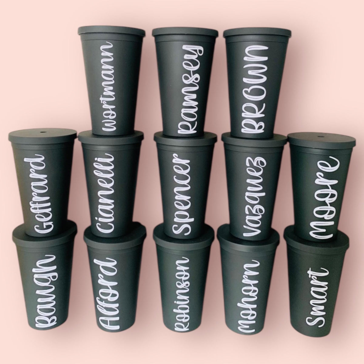 Personalized Tumbler 16oz | Matte Acrylic Tumbler, Gift for Friend