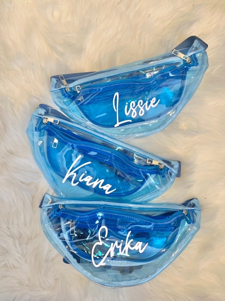 Personalized Clear Fanny Pack: Bachelorette Party Belt Bag