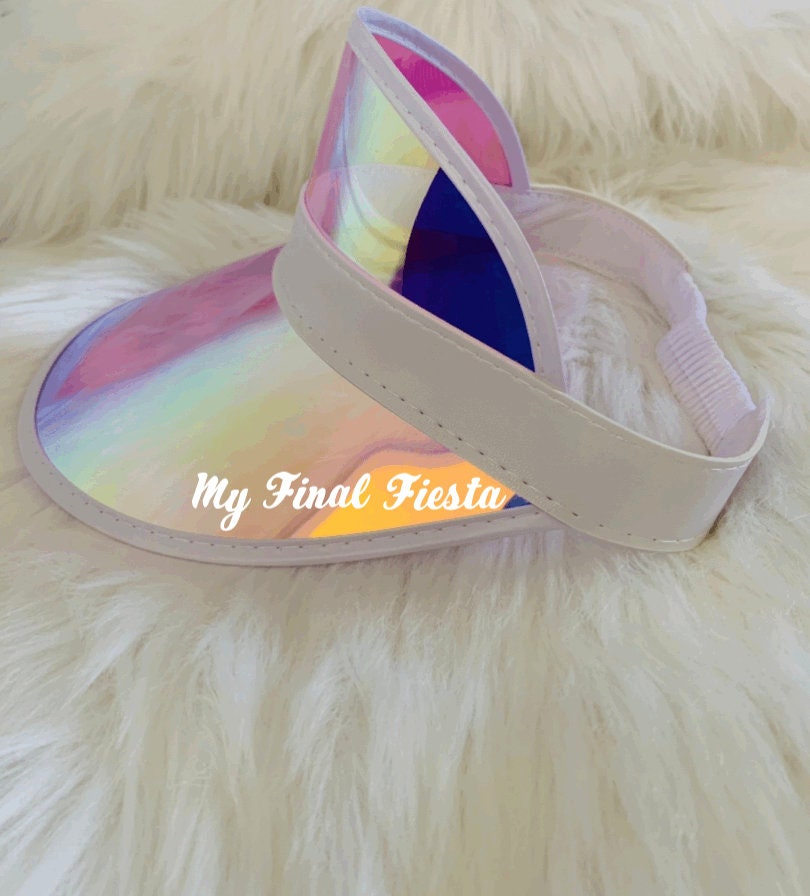 My Final Fiesta Bachelorette Visor: Retro Beach Party Sun Visor