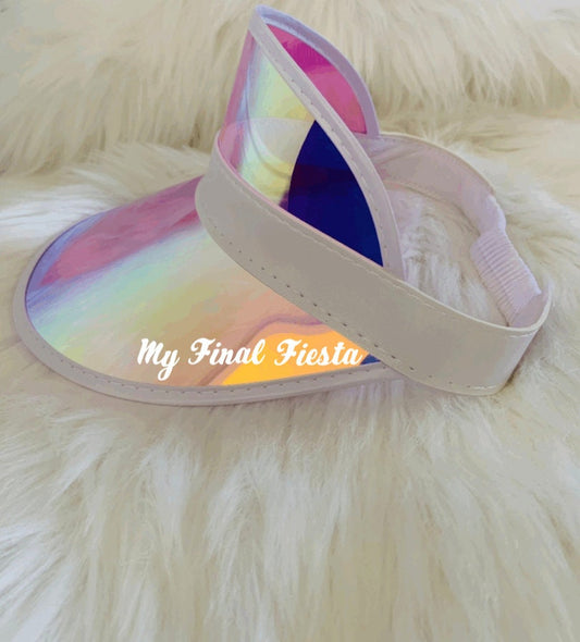 My Final Fiesta Bachelorette Visor: Retro Beach Party Sun Visor