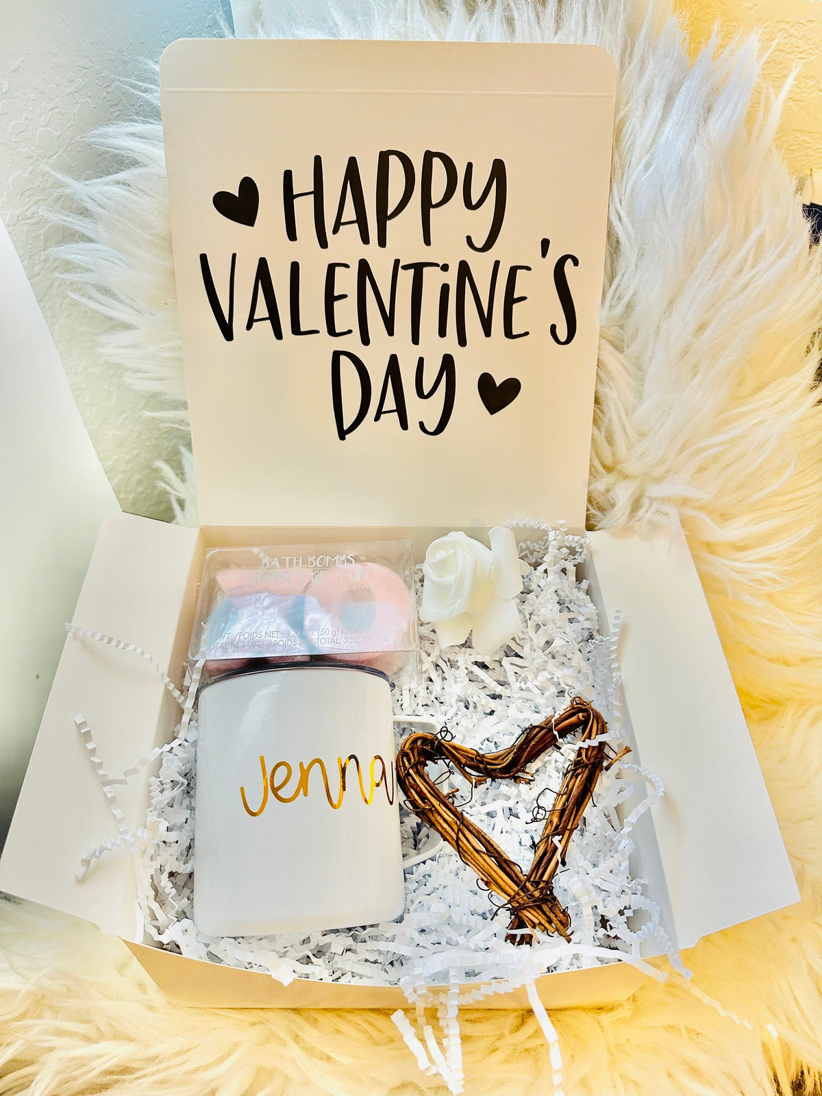 My Valentine  Custom Gift Box | Valentine Gift Box Personalized Tumbler  | Gifts for her | Galentine