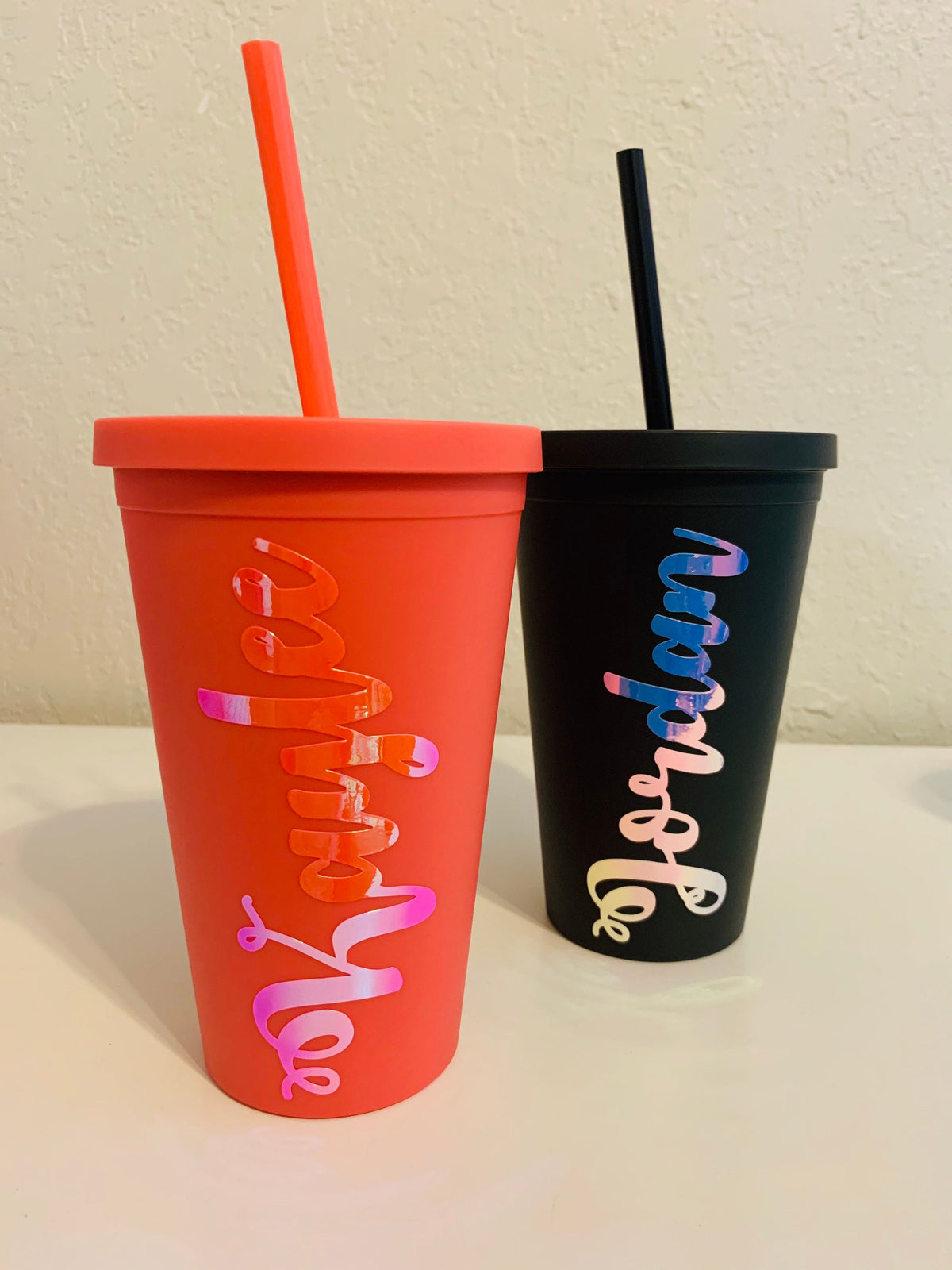 Personalized 16oz Acrylic Tumbler: Pastel Colors, Gift Box