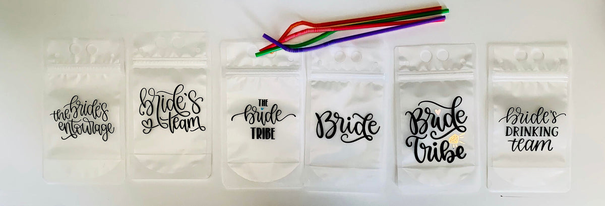Bachelorette Party Reusable Drink Pouch: Girls Trip Barware