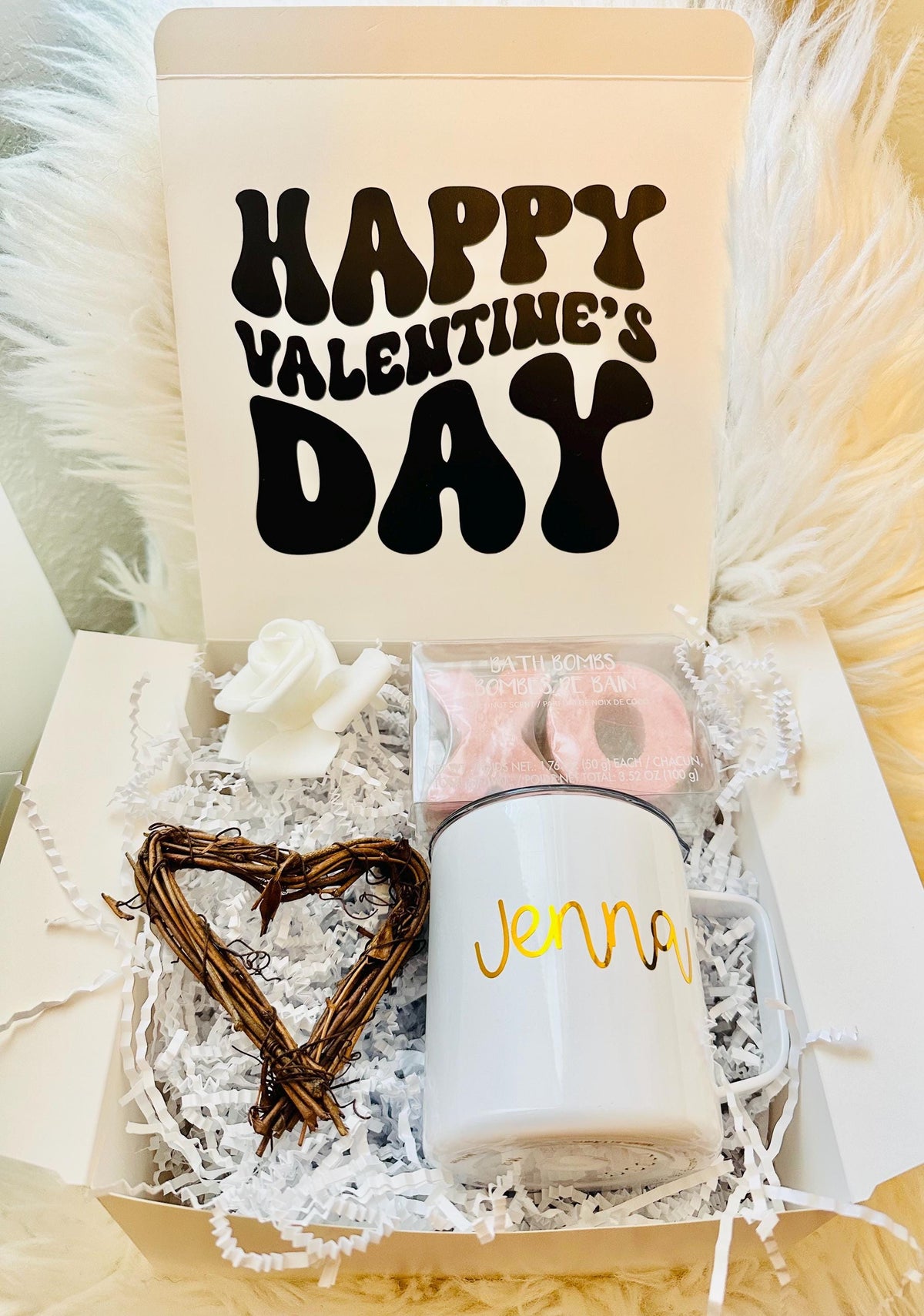 My Valentine  Custom Gift Box | Valentine Gift Box Personalized Tumbler  | Gifts for her | Galentine