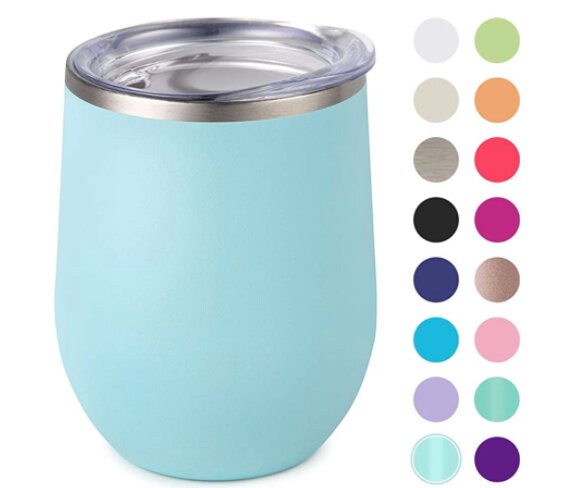 Christmas Edition Insulated Wine Tumblers | Will Wrap for Wine | Drink up Grinches| Eucalyptus | Drinkware