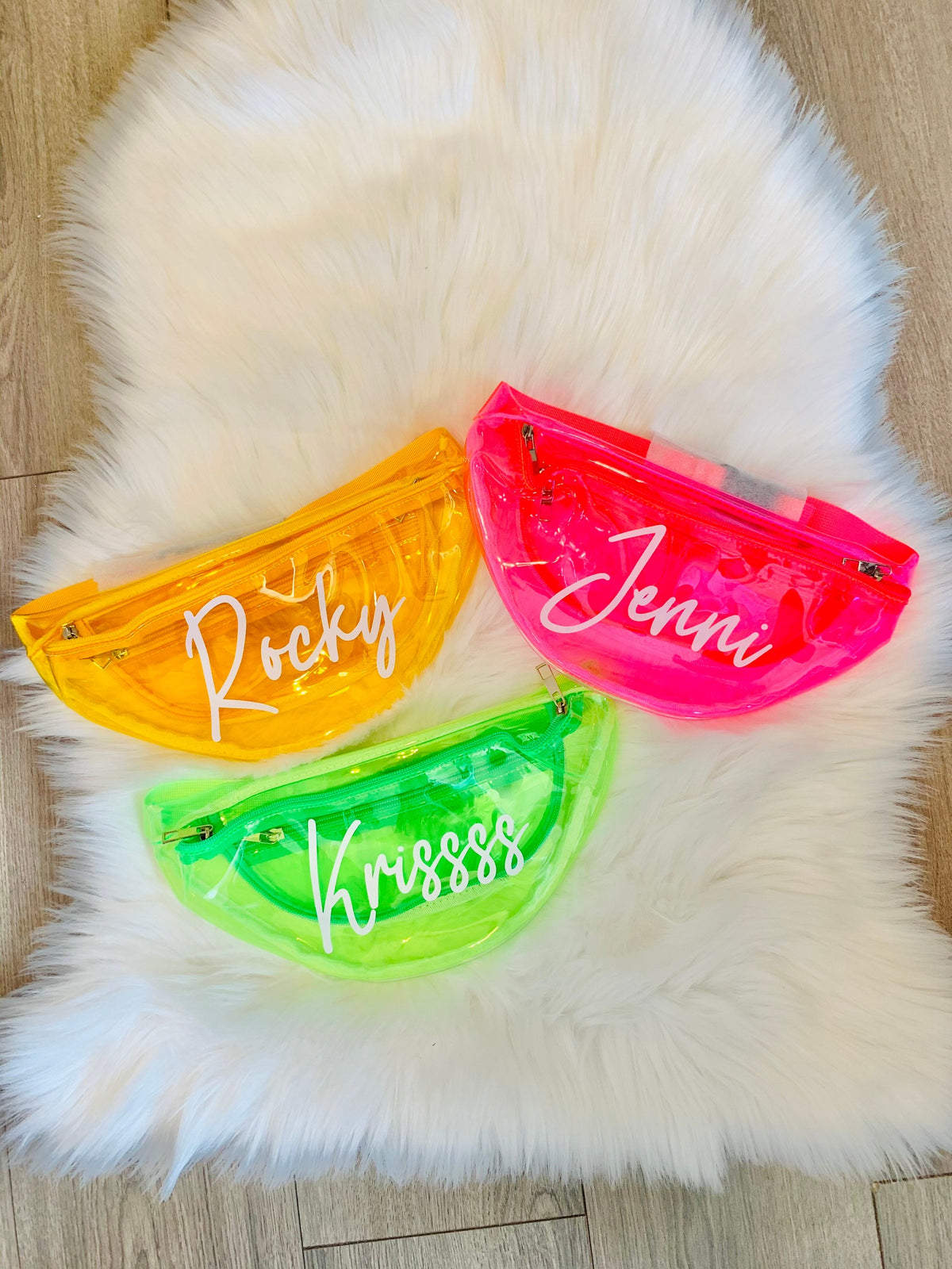 Personalized Clear Fanny Pack: Bachelorette Party Belt Bag