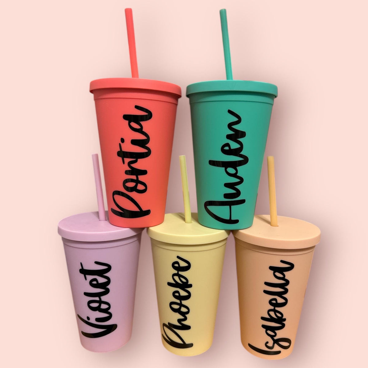 Personalized Tumbler 16oz | Matte Acrylic Tumbler, Gift for Friend
