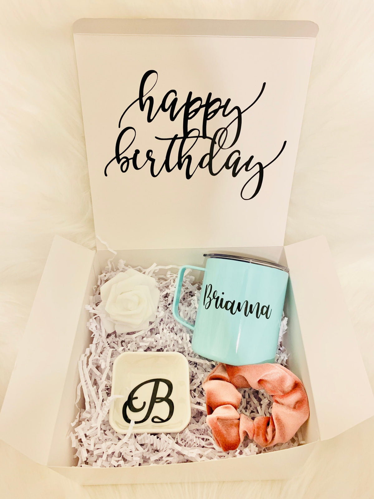 Personalized Birthday Gift Box: Insulated Mug & Card