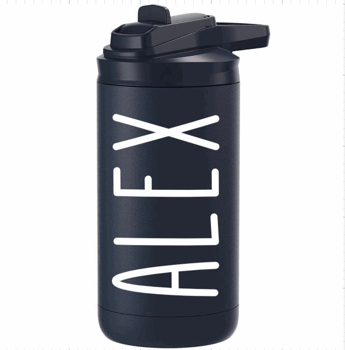 Personalized Kid's Stainless Steel Water Bottle: 12oz Engraved Tumbler
