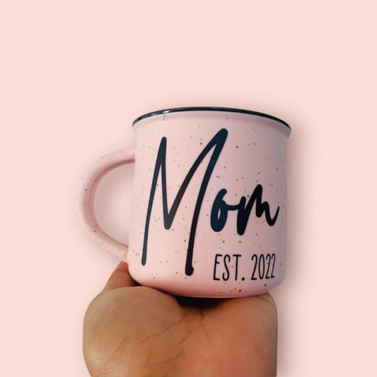 Pink Ceramic Mom Mug | Mother's Day Gift
