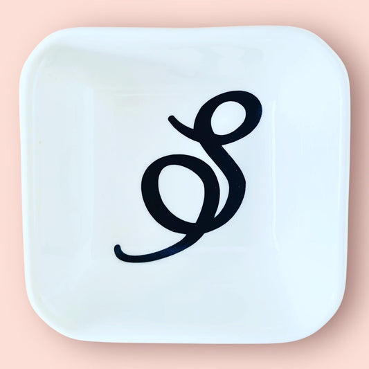 Sonora Ring Dish: Personalized Initial Jewelry Holder