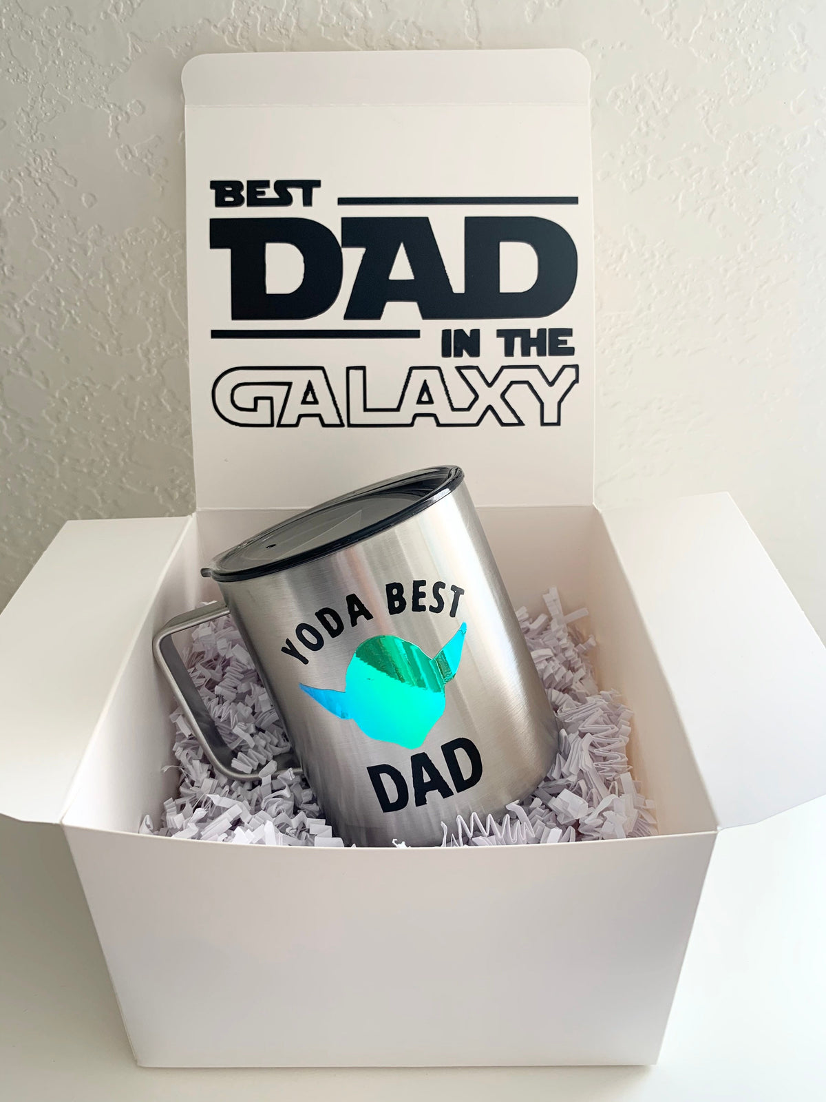 Best Dad in the Galaxy Birthday  Gift Box | Father Mug Gift |Ideas for Dad, Son, Husband, Grandpa | Care Packages | Dad Coffee Mug