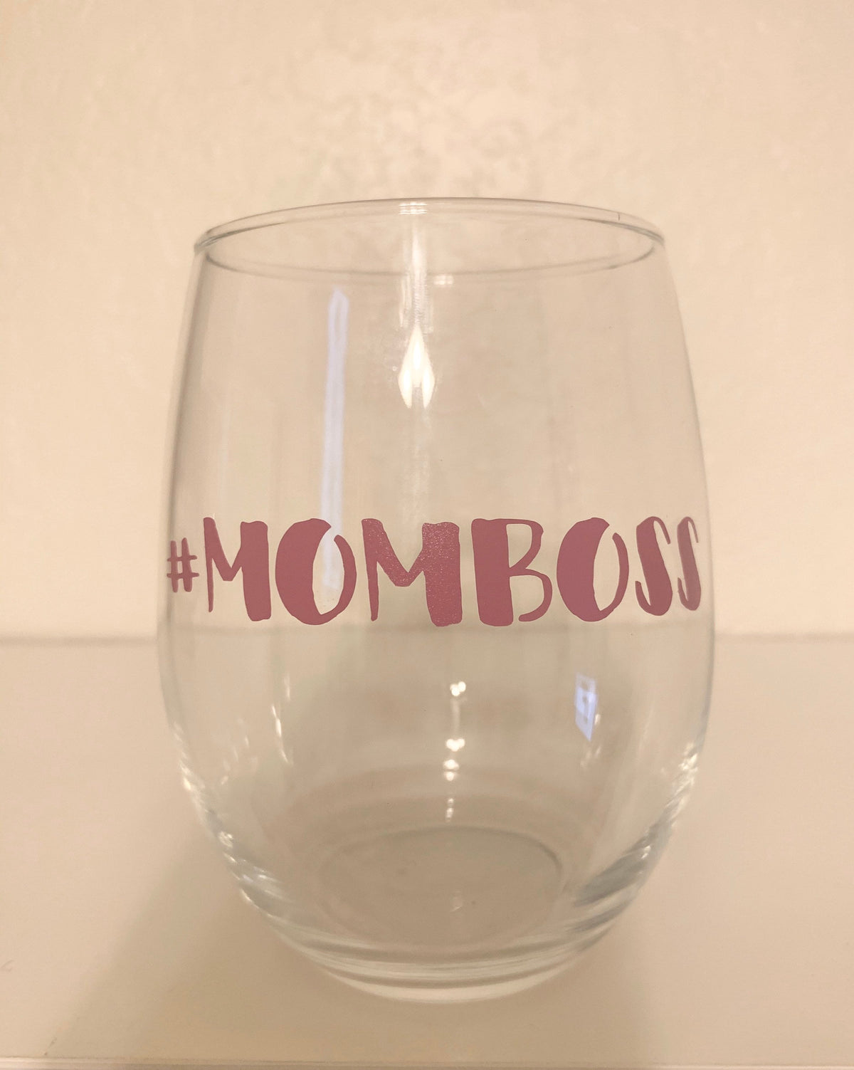Mom Boss Wine Glass  | Gift Ideas for Sister, Friend, Wife and Mom