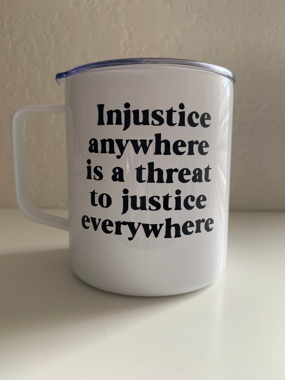 MLK Quote Insulated Mug: Social Justice Coffee Mug