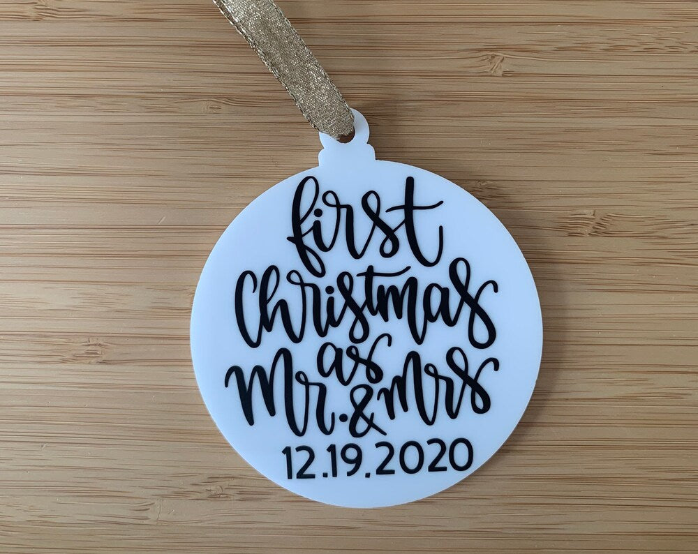 First Christmas as Mr. and Mrs. Ornament
